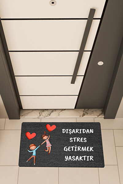 Dormot High-Quality Digital Printing, Standard, Double Stress Is Forbidden Themed Doormat