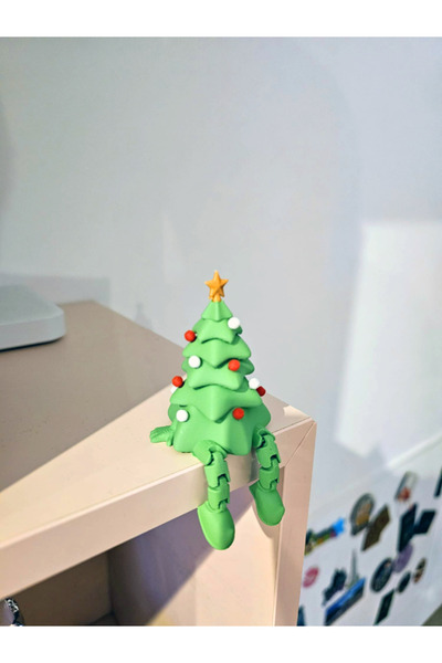genomera Fancy Christmas Tree Ornament with Hands and Flexible Legs