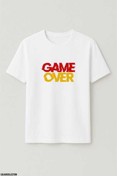 CALKARCOLLECTION Unisex Oversized Game over T-Shirt