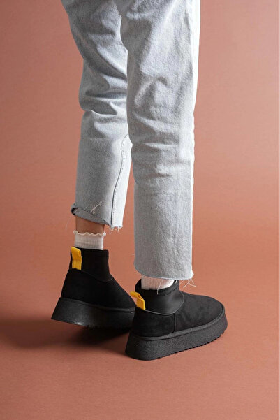 ZENGEZUR MALL Sptrns Cuen Black Suede Boots (233745) (Size: 36)