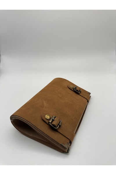 LAYDA 100% Genuine Nubuck Leather Vintage Mustard Notebook