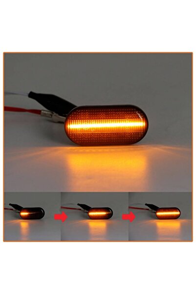 Autowag Dynamic LED side indicators, set of 2, smoke black