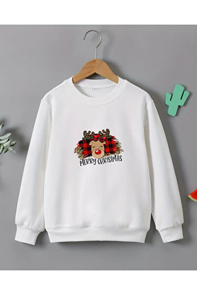 haha New Year's Themed Printed Long Sleeve T-Shirt for Children