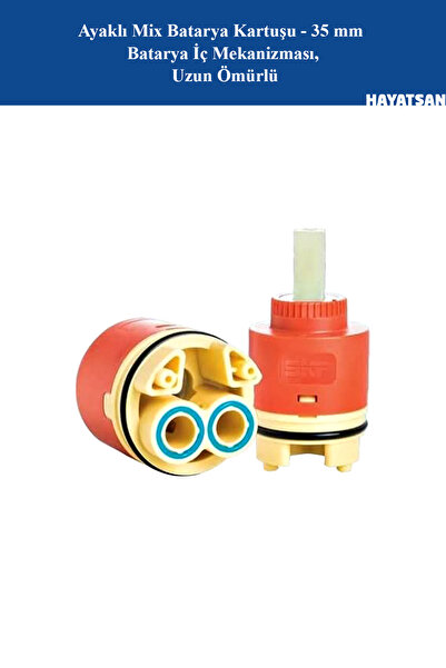 HAYATSAN 35 mm Ayaklı Batarya Kartuşu — Seramik Diskli, Tek Kollu Batarya İç ...