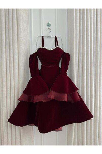 Bailsan short burgundy dress