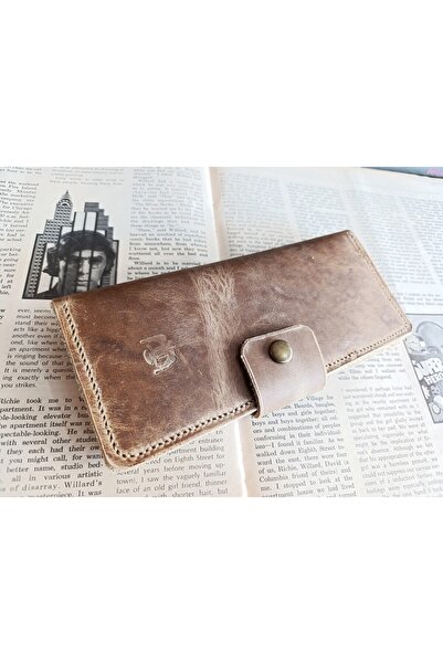 Mahfuz Cutting to Stitching Fully Handcrafted Real Leather Wallet 12 Cards 2 Compartments Space (19.4Cm*8.5Cm) Ll9