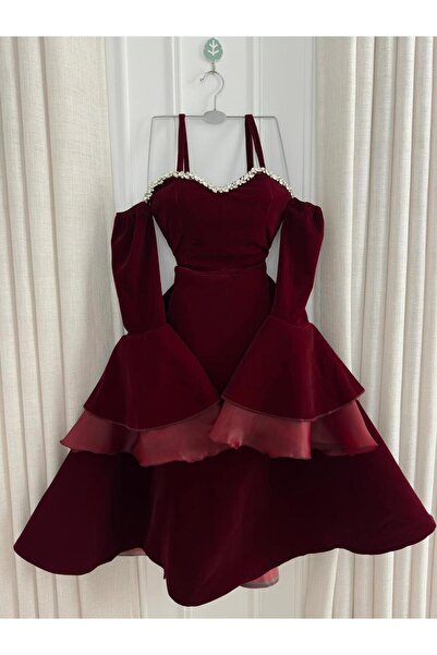 Bailsan short burgundy dress