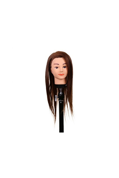 Cosmeticos Hairdresser's practice head, brown, 45cm