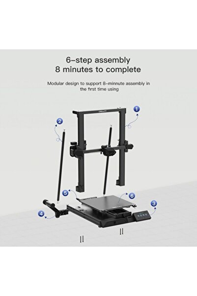 CREALITY 3D طابعة ثلاثية الأبعاد الذكية عالية الدقة Creality CR-10 - لون أسود