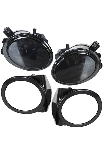 Autowag Set becuri halogen cu rame pentru BMW 3 E46, Autowag, 1997-2004, negr...