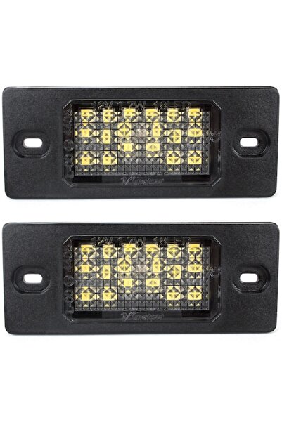 Autowag Lumini LED pentru plăcuța de înmatriculare, 2 buc, 3528SMD, compatibile VW Tiguan 2007-2011 și Porsche Cayenne I