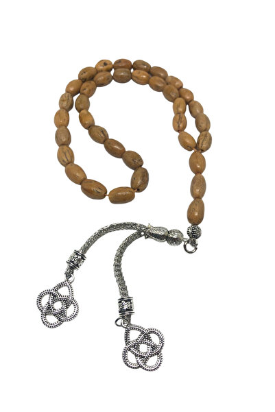 HepsiSepette El Yapımı Oyma Dalından Koparılmış Doğal Zeytin Çekirdeği Tesbihi