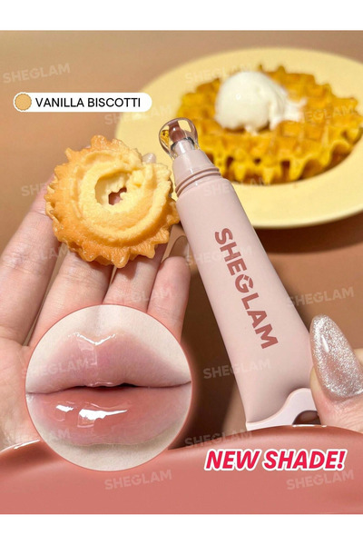 SHEGLAM Crystal Glaze Moisturizing Lip Care – Vanilla Biscotti