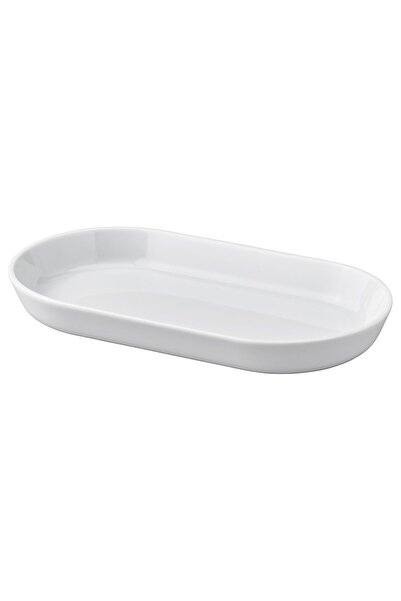 Generic Serving plate, white, 20 x 11 cm