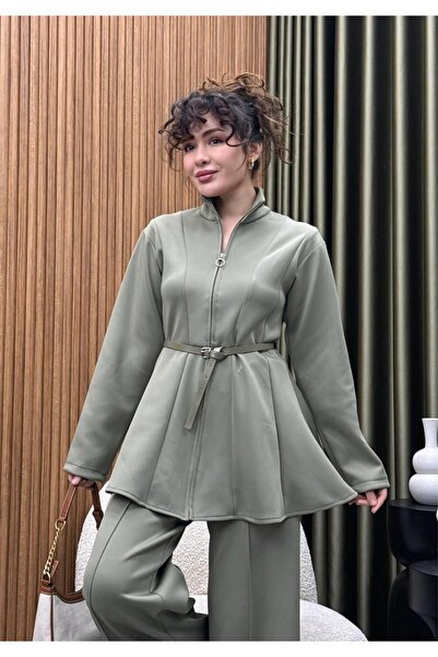 Cardella Women's Premium Belted Scuba Two-Piece Suit – Hijab Friendly Scuba Suit