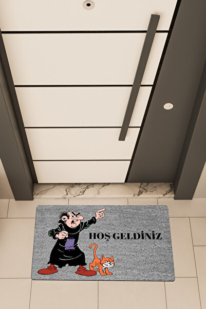 Dormot High Quality Digital Printing, Gargamel Welcome Themed Doormat