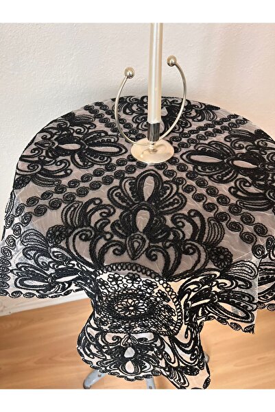 BRL ÇEYİZ HOME Fiskos Tablecloth Tulle Laced Dowry Holder