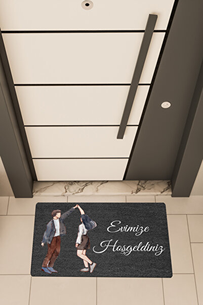 Dormot High-Quality Digital Printing, Standard, Double, Family, Welcome to Our Home Themed Doormat
