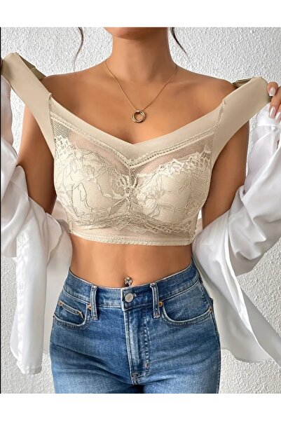 BBS Σέξι δαντελένιο μπραλέτ – Μαλακό, Στήριγμα και Λαμπερό Χαμηλό Σχέδιο