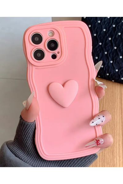 FİŞNEİLETİŞİM حافظة بودرة ثلاثية الأبعاد متوافقة مع هاتف آيفون 15 بروماكس