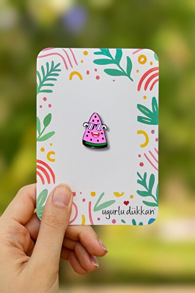 uğurlu dükkan Gözlüklü Karpuz Dilimi Rozeti