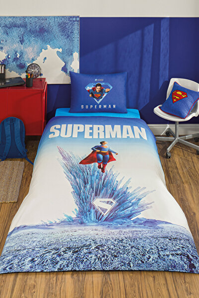 Özdilek Özdilek Superman Genesis Tek Kişilik Lisanslı Lastikli Çarşaf Çocuk N...