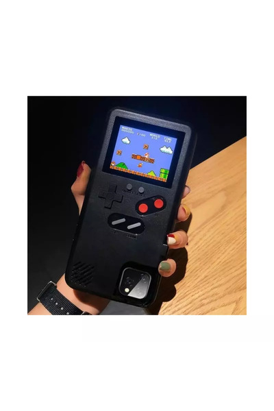 Gonga Husa model consola cu jocuri retro pentru iPhone 11, Gonga® Negru
