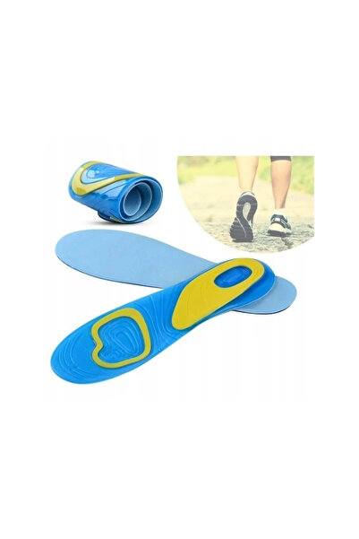 Gonga Gel shoe insoles, orthopedic, reduce fatigue and pressure, Gonga® Blue 42-46