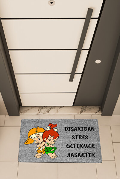 Dormot High-Quality Digital Printing, Pebbles, No Stress Allowed Themed Doormat
