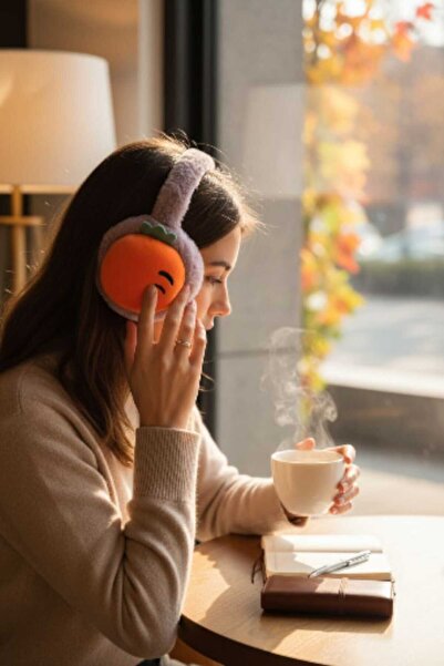 C&A&B KUZEY AVİZE Fruit Plush Winter Foldable Earmuff Ear Protection from Cold