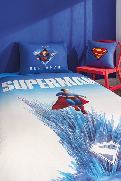 Özdilek مجموعة غطاء لحاف للأطفال من Özdilek Superman Genesis مكونة من طبقة واحدة مرخصة