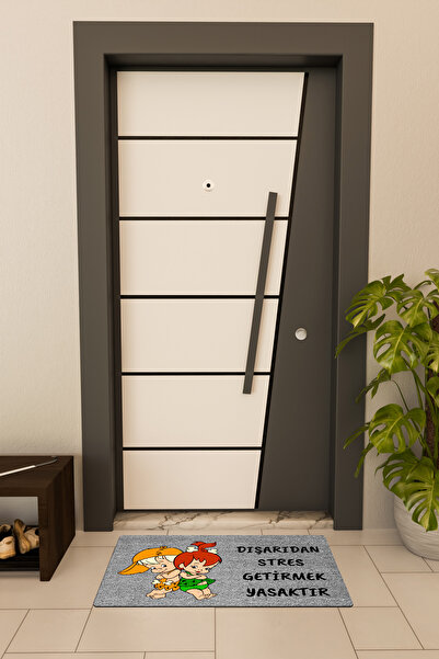 Dormot High-Quality Digital Printing, Pebbles, No Stress Allowed Themed Doormat