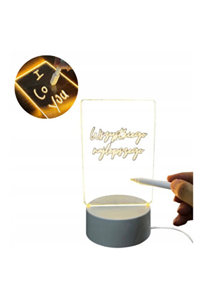 Gonga Night light, 3 lighting modes, transparent panel for writing board and pen, Gonga®