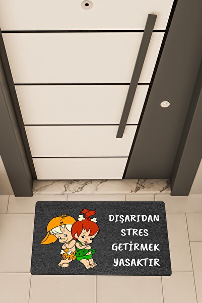 Dormot High-Quality Digital Printing, Pebbles, No Stress Allowed Themed Doormat