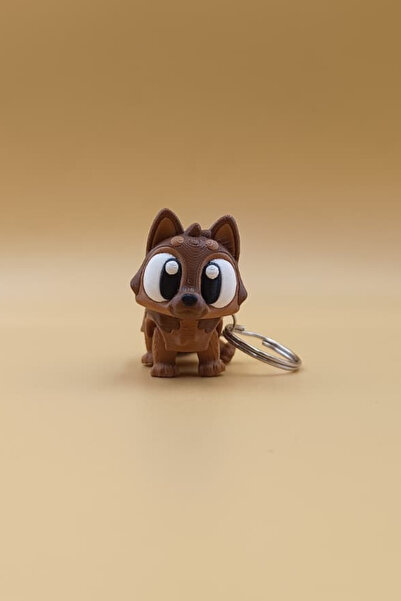 Rodopiva Alman Kurt Köpeği - Hareketli Anahtarlık Çanta Süsü Charm (Alman Kurdu)