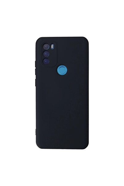 eco port حافظة متوافقة مع جهاز جنرال موبايل جي إم 21 بلس، سيليكون مخملي داخلي - أزرق داكن