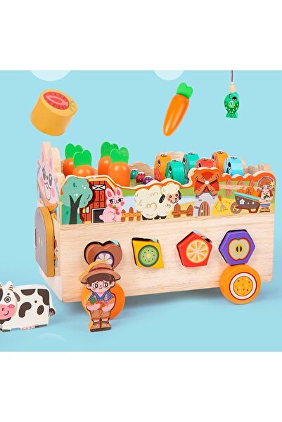 TEONA CONCEPT Multifunctional 3-in-1 wooden toy car, Montessori,