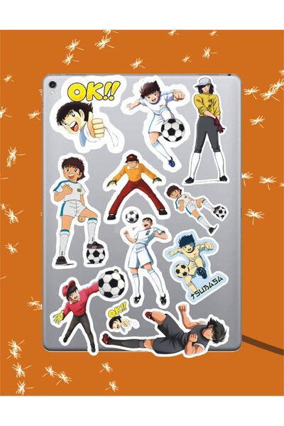 hediyenebak مجموعة ملصقات بطابع الكابتن تسوباسا |   ملصق للكمبيوتر المحمول والكمبيوتر الشخصي والتابلت والهاتف والدفتر ومجلة البوليت جورنال