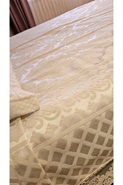 Casalina Double bedspread made of cotton 260x260 cm/2 pillowcases – Elegant lace pattern