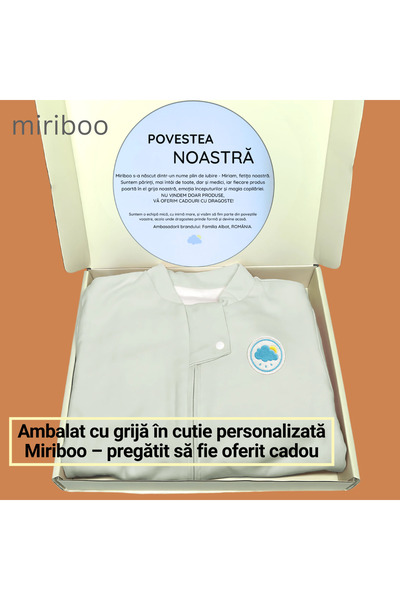 Miriboo Sleeping bag with feet 1–2.5 years and 2.5-4 years, 1 TOG, 100% Cotton, Temperature Indicator