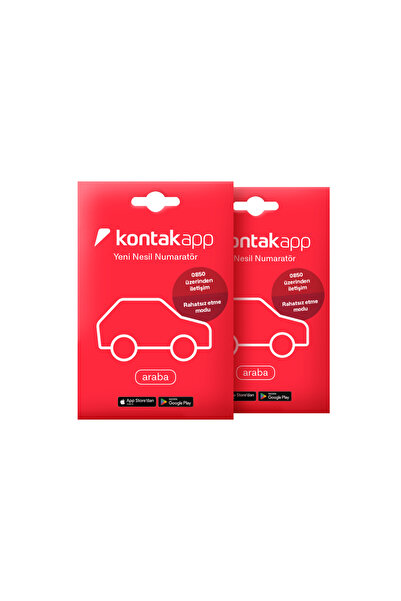 Kontakapp Yeni Nesil Araç Numaratörü - Numara Gizleyen Numaratör - QR Kodlu A...