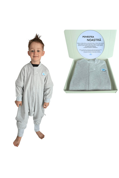 Miriboo Sleeping bag with feet 1–2.5 years and 2.5-4 years, 1 TOG, 100% Cotton, Temperature Indicator