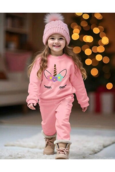 No Plan Комплект спортен екип с велосипедна фланелка с принт на еднорог за мо...