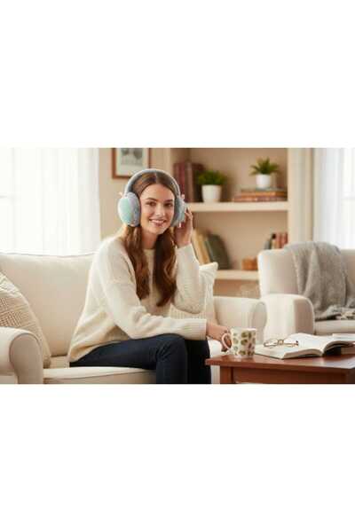 C&A&B KUZEY AVİZE Soğuktan Koruyucu Meyveli Peluş Kışlık Katlanabilir Kulaklık Kulak Koruyucu