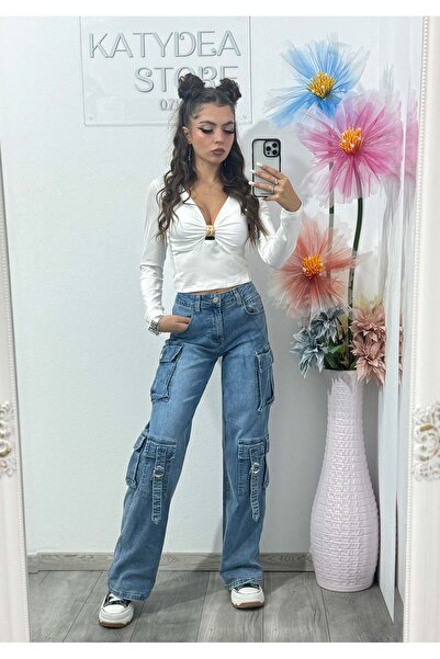 KATYDEA STORE WideLeg jeans with pockets Denisa