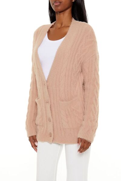 Forever 21 Saç Örgü Detaylı Hırka