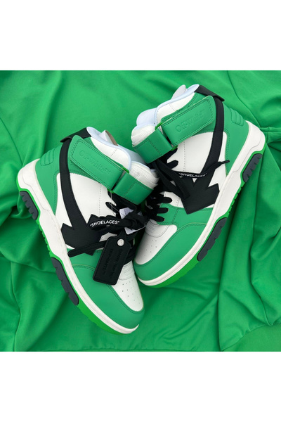 OFF WHITE Off-White Out Of Office High Green-Black Sports Shoes Green Black