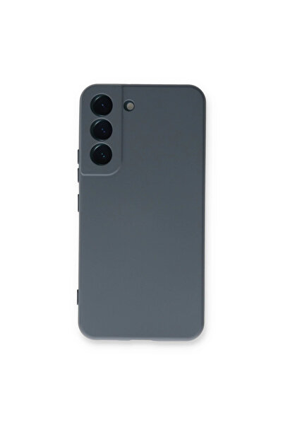 eco port حافظة سامسونج جالاكسي S23 نانو من السيليكون المخملي - رمادي