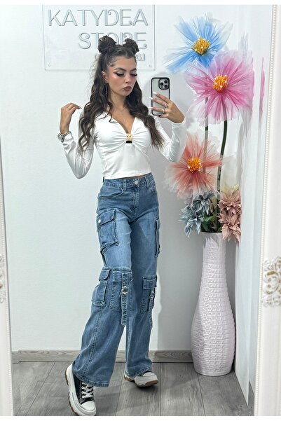KATYDEA STORE WideLeg jeans with pockets Denisa