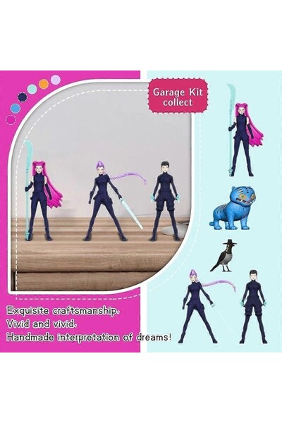 victiny Set 5 K-Pop Demon Hunters figurines, PVC decorations, multicolor